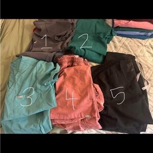 Figs Gray and Green Sweatpants & Joggers Comfortable Casual Wear